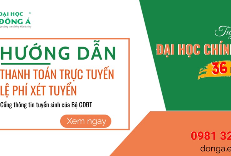 Hướng dẫn thanh toán trực tuyến lệ phí xét tuyển trên cổng thông tin tuyển sinh của Bộ GD&ĐT